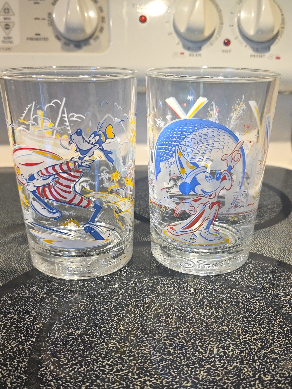 Vintage Disney 25th Anniversary Glasses